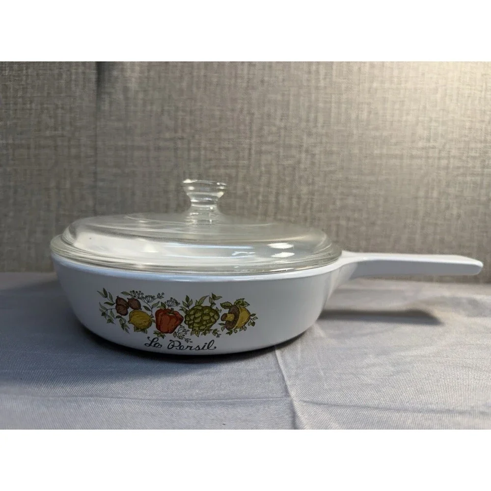 Vintage Corning Ware Spice of Life Le Persil Saucepan P-83-B With Lid 6.5 in